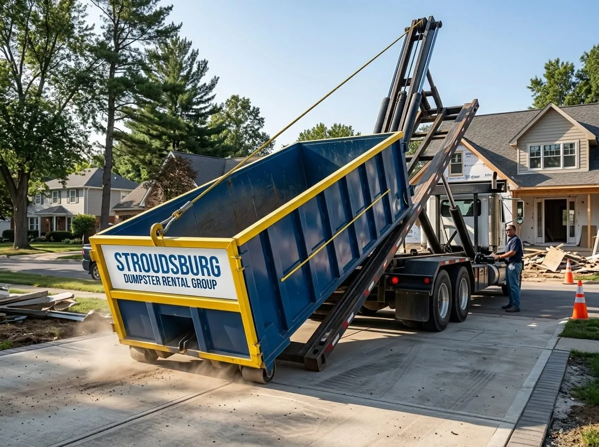 Range of dumpster sizes from Stroudsburg Dumpster Rental Group in Stroudsburg, PA
